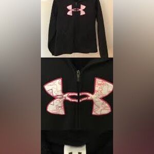 Under Armour YMD Full Zip Hoodie w/ Logo & pockets Black